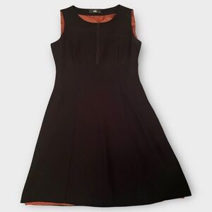 adL Adilisik A-Line‎ Dress Womens Small Black Minimalist Structured Classic Chic